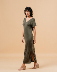 dress margaux kaki 3 - Dash Fashion