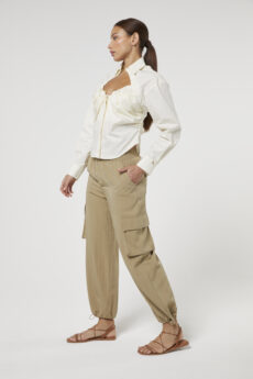 Lilas Skirt White Eilis Pants Beige - Dash Fashion