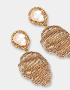 conch earrings gold 65c3897933e70 - Dash Fashion
