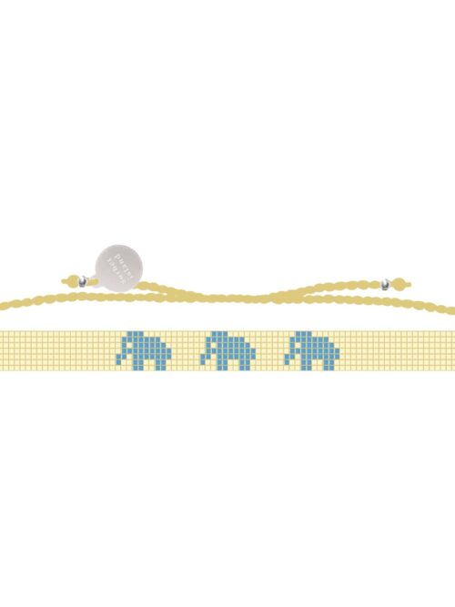 elephant mini glass bead bracelet mggb0003 - Dash Fashion
