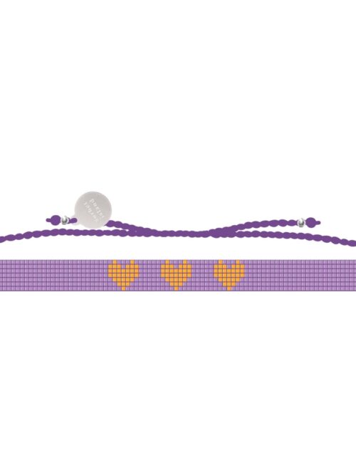 heart mini glass bead bracelet mggb0005 - Dash Fashion