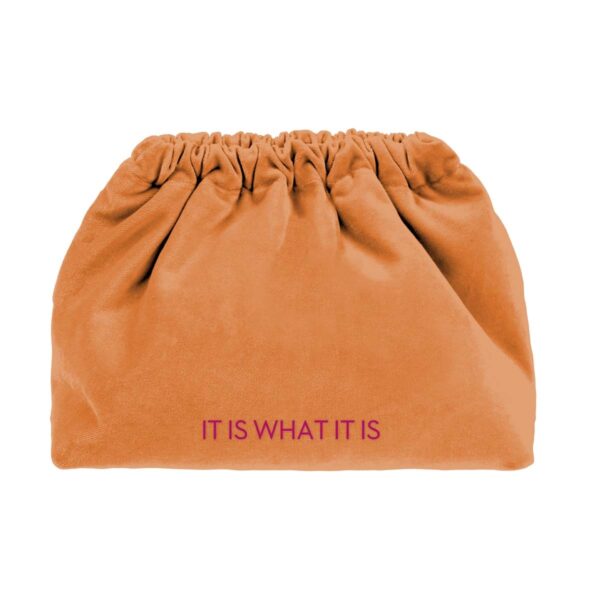 it is what it is velvet clutch bag vebl0114 - Dash Fashion