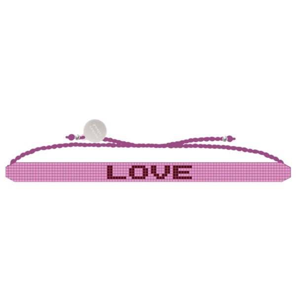 love mini glass bead bracelet mggb0006 - Dash Fashion