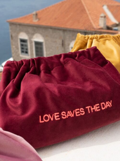 love saves the day velvet clutch bag vebl0024LsuI Αντιγραφή - Dash Fashion