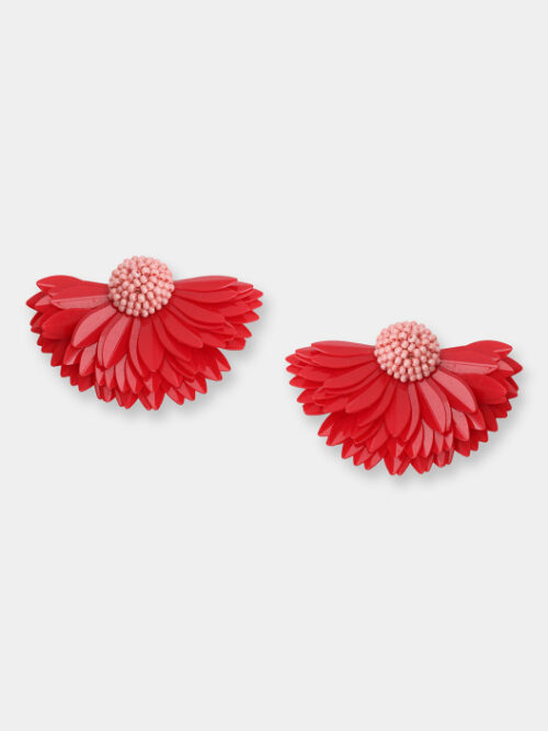 marigold earrings red 65cf4836726eb - Dash Fashion