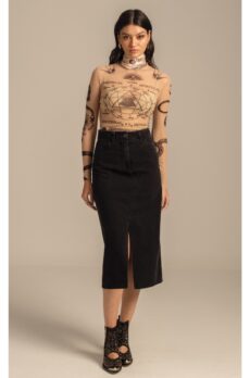 s25200 psyche top print mesh 1 - Dash Fashion