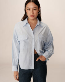 shirt bleu phoebe - Dash Fashion