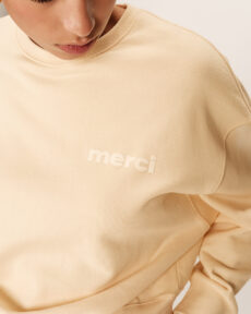 sweatshirt beige positive - Dash Fashion