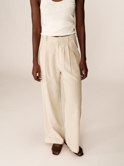 trousers beige phil 1 - Dash Fashion