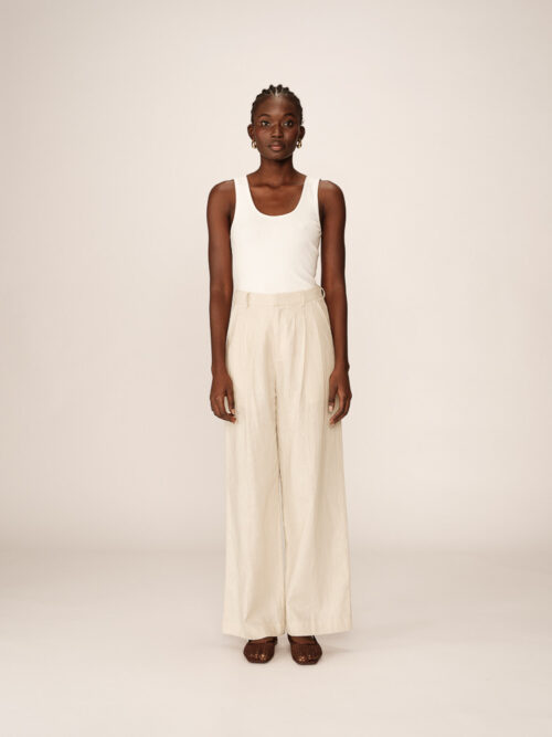 trousers beige phil - Dash Fashion