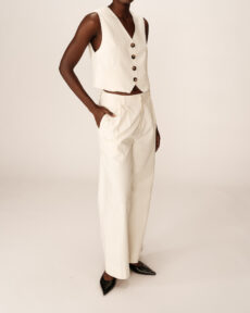 trousers ecru peter 2 - Dash Fashion