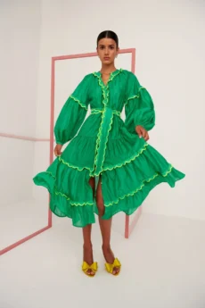 flame dress green 118288.jpg - Dash Fashion