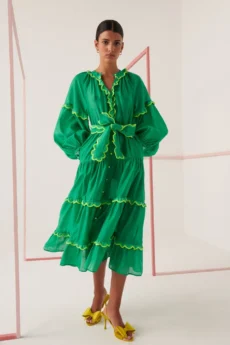 flame dress green 700440.jpg - Dash Fashion